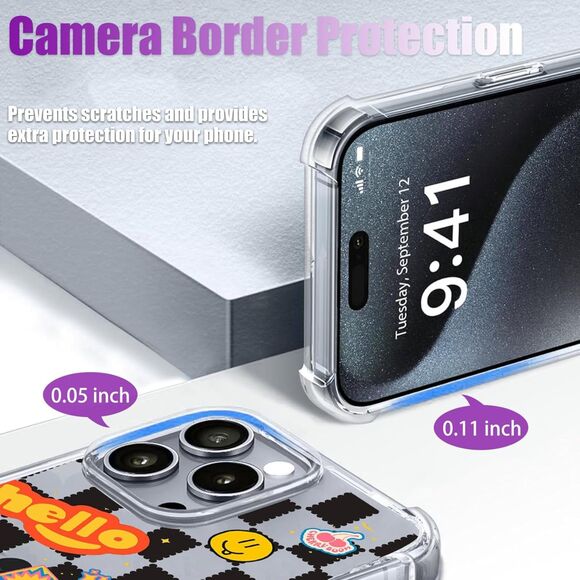 Iphone 15 Pro Max Case Acrylic Back Smiley (4322) - Picture 2 of 6